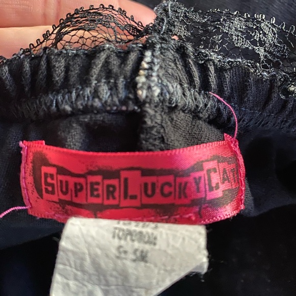 Vintage gravedigger lace slip top Super Lucky Cat - Picture 10 of 10